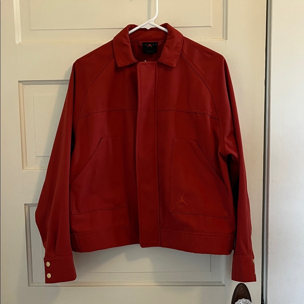 Jordan burnt orange denim-like jacket